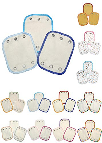 Universal Bodyverlängerungen 3er Pack aus Bio-Baumwolle (Natur, Blau/Hellblau/Eis)