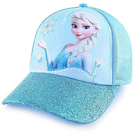 Fancyland ELSA Basecap Kinder Mädchen Jungen Glitzer-Trucker Cap Frozen 2 Eiskönigin Kinder Anna und ELSA Sonnenhut