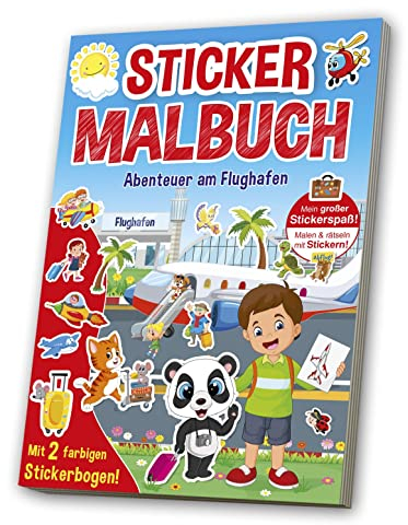 Mal- & Stickerbuch: Flughafen