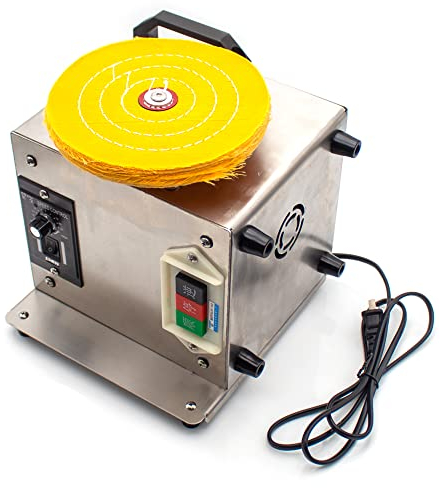 Jieotwice Afilador de Cuchillos Eléctrico, Tijeras de Peluquería, Afilador de Cuchillos de Manicura, Máquina de Pulir 220V 650W 0-4000RPM