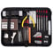 45 Stück Gitarren Reparatur Wartungs Tool Kit, 3,9x2,8x1 Zoll luthier Pflege Messung Wartung Zubehör Anpassung Polierdatei String Organizer für Ukulele Bass Banjo, Geschenk für Musiker Enthusiasten