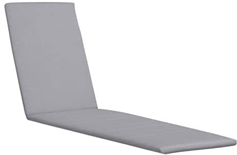 KETTtex EXKLUSIV Auflage Liege Grau Uni I Gartenliege Polster 200x60x4cm I KTH2 Liegenauflage weich & robust I atmungsaktive Liegestuhl-Auflage I UV-beständiges Liegekissen I Dessin 8891