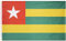 MUWO Flagge Nations Together 90 x 150 cm Nationalmanschaften, doppelseitige Gartenflagge, wetterfeste Fanflagge, Fußballflagge Polyester Länderfagge Deutschland mit Ösen (Togo)