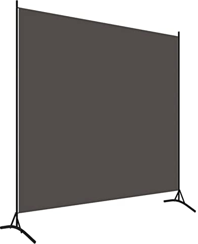 Keketa 1-Panel Raumteiler, Faltpaneel Bildschirm, bewegliche Trennwand, Stoff Privatsphäre Trennwand Wandmöbel Innen Schlafzimmer Büro Badezimmer Paravent Anthrazit 175x180cm