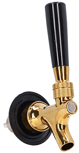 Beer Faucet Stainless Steel Brass Non Adjustable Beer Keg Tap for Bars Restaurants Hotels Fridge Draft kegerator Kegs Home