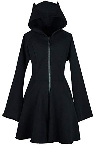 JokeLomple Ohr-Kapuziner-Sweatshirt-Ärmelkleid Pulli niedlicher Kapuzenpulli Lange Katze Boots Damen Retouren Shop