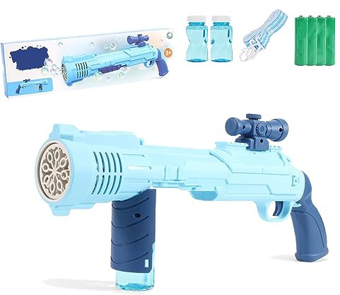 Norhogo Seifenblasenpistole für Kinder, Lustige Seifenblasenpistole für drinnen und draußen, Blasenmaschine Blasenspielzeug Geschenk für Kinder/Geburtstag/Party, Bubble
