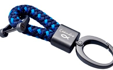 Schlüsselanhänger, Segeltau, 8mm, Karabiner, Gravur, Kommunion, Konfirmation, Taufe, Firmung, personalisiertes Geschenk, Valentinstag, Muttertag, Vatertag, Geschenk, Hochzeit, Weihnachten