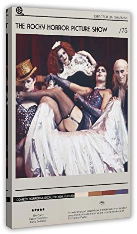 Filmposter The Rocky Horror Picture Show Leinwand Poster Schlafzimmer Dekor Sport Landschaft Büro Zimmer Dekor Geschenk Rahmenstil 40 x 60 cm