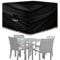 Futura Premium Square Garden Furniture Covers Waterproof 125x125x74cm, Heavy Duty 600D Oxford Fabric Outdoor Table, Patio & Rattan Garden Furniture Covers, PVC Lined, Air Vents and UV Safe