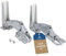 easyPART Kompatibel/Ersatz für KOENIC 10090982 Türscharnier Set oben unten wie AEG 4055504197 für Kühlschrank