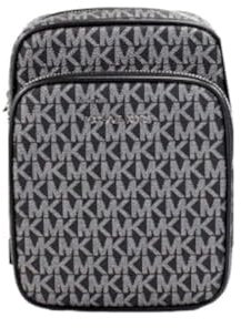 Michael Kors Flugtasche, Schwarz/Silber, Medium