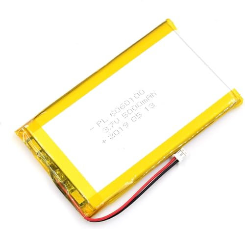 JJoias 3.7V 5000mAh 6060100 Lipo Battery Rechargeable Lithium Polymer Ion Battery Pack With JST Connector