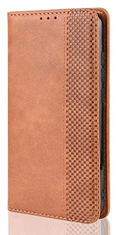 SEAHAI Leder Folio Hülle für ZTE Blade V50 Vita 4G Klapphülle, Flip Brieftasche Tasche mit Kartensteckplätzen, Premium PU Lederhülle Handyhülle Schutzhülle - Braun
