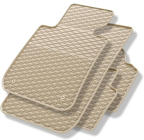 Mossa Gummifußmatten passend für BMW 3er E90 E91 (2004-2013) 4 STK. beige