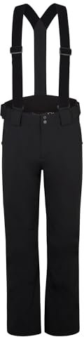 Ziener Herren TAGA Ski-Hose/Schnee-Hose | wasserdicht, warm, Träger, Black, 48