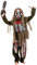 YOMIQIU Halloween Zombie Kostüm Kinder: Gruseliges Skelett Zombie Kostüm Kinder Set, Lebende Toten Kostüm mit Spielzeugkettensäge für Halloween Cosplay Kostümpartys, Rollenspiele, Themenpartys (M)