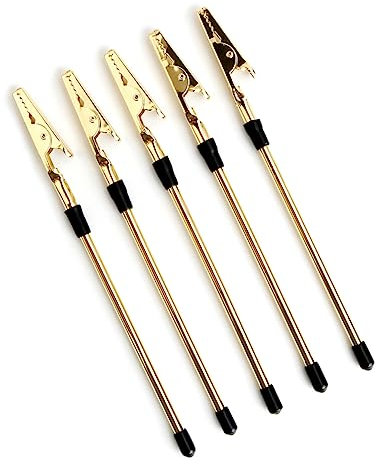 HAPINARY 5pièces Porte-photos Métal Doré Support Pratique Pour Affichage De Notes Cartes Postales Et Messages Décoration Murale Pour Maison Lot