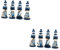 ABOOFAN 8 Ornament Leuchtbild Meeresthema Tischdekoration Nautische Statue Nautisches Muschel Strandskulptur Mediterrane