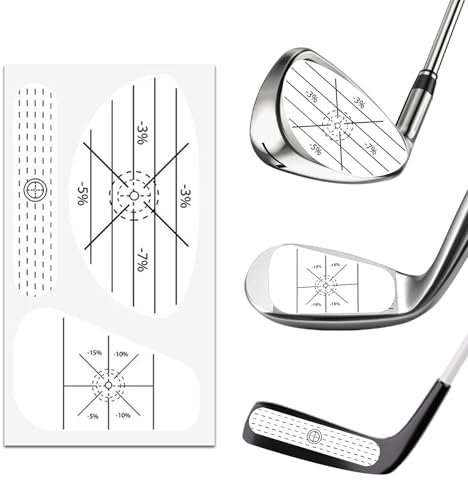 100x3 Stück Golf Impact Tapes, Golfschwung-Trainingshilfen und Selbstlernender Aufkleber, Geeignet für Eisen, Holz und Putter, Trainieren Sie Ihr Golfschwung mit Genauigkeit und Distanz