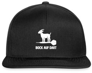 Spreadshirt Darts Bock auf Dart Humor Geschenk Spruch für Dartspieler Snapback Cap, One Size, Schwarz/Schwarz