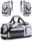 BAGSMART Sporttasche Damen und Herren, Sporttasche mit Schuhfach und Nassfach wasserdichte Gym Bag Reisetasche trainingstasche schwimmtasche für Fitness, Reisen, Outdoor-Aktivitäten, hellgrau