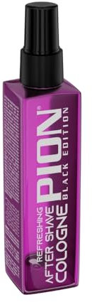 Pion PC02 Thunderbolt After Shave Cologne 100ml – Kraftvolle Barber Eau de Cologne mit würzigem Herrenduft – Erfrischende & pflegende Männerpflege – Black Edition Barber