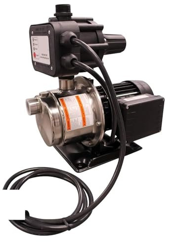 Pompe de surpression, activation automatique en acier inoxydable résistant à la rouille et à la corrosion lorsque l'eau coule, fonctionne selon les besoins Pour arrosage, tuyau d'arrosage, maison