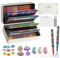 TrendGate 242 Couleurs Feutre Acrylique, Marqueur Peinture Acrylique Pinceau Pour Papier, Verre, Galet, Métal, Plastique, Bois, Oeuf, Céramique, Textile