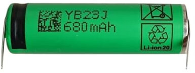 Electric Toothbrush Replacement Battery, 3.7V 680mAh Battery, Compatible with Philips HX6970 HX6530 HX6511 HX6320 HX6730 HX6920 HX9340 HX9350 HX9360 HX9903(1pcs)