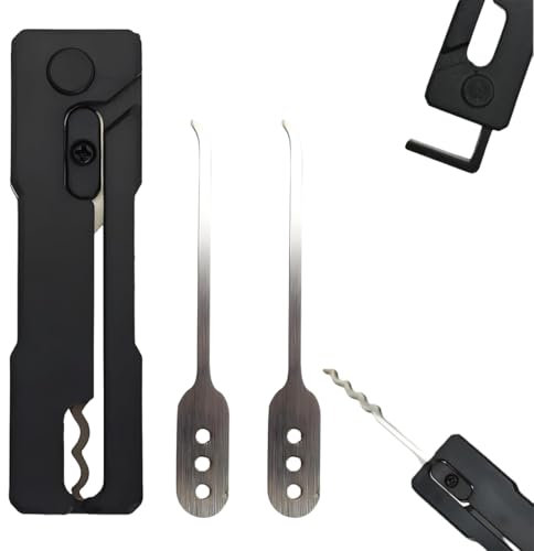 YAYNO Llave Maestra para Abrir Puertas Llave Universal Llave Maestra para Abrir Todas Las Puertas Llave Maestra para Abrir Puertas de Casa, para Puertas con Cerradura de Cilindro