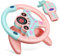 KONTONTY Steering Wheel with Lights Sounds Realistic Driving Simulator for Cute Design for Interactive Play Car Accessories for Boys