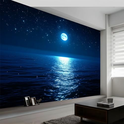 Fantasy-Himmel Vliestapete Fototapete 200 x 140 cm, Wanddekoration Wellenförmige Streifen Nachthimmel Galaxie Design Tapete abziehbar für Wohnzimmer Schlafzimmer Kinderzimmer Jugendzimmer