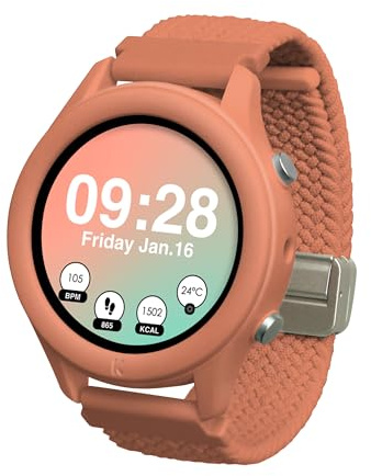 KIDYWOLF - K-Watch Korallen - Deine Interaktive Kinderuhr ab 8 Jahren - Coole Digitale Armbanduhr mit OLED & Taschenlampe