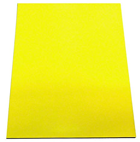 Magflex® A4 Flexible Mattgelbmagnetblatt zum Erstellen von Magnetgrafiken, Zeichen Oder Displays