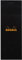 Rhodia 82009C Notizblock (kariert, 74 x 210 mm, 80 Blatt) 1 Stück schwarz