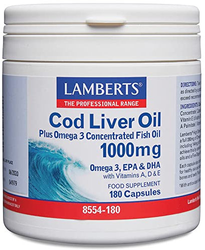 Title: Lamberts Cod Liver Oil 1000mg Capsules, 180 Count