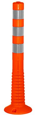 Temka 12212 FP Flexipfosten, Orange/Weiß