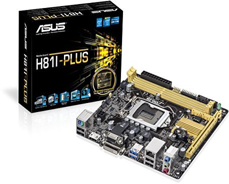 Asus H81I-PLUS Motherboard (Socket 1150, Intel H81, DDR3, S-ATA 600, Mini ITX, PCI Express 2.0, HDMI, USB 3.0)