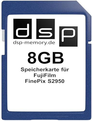 DSP Memory 8GB Speicherkarte für FujiFilm FinePix S2950 – SDHC Class 10 UHS-I für Fotos & Full-HD Videos