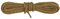BERGAL 1 Paar Schnürsenkel - rund - Kordel - Ø 3,0 mm Längen (60 cm, Hellbraun)
