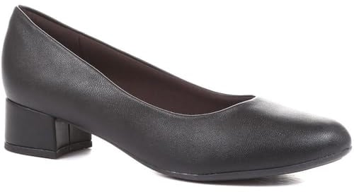 Pavers Womens Block Heel Court Shoes Black Size 7 | All Year Round | Court Shoe
