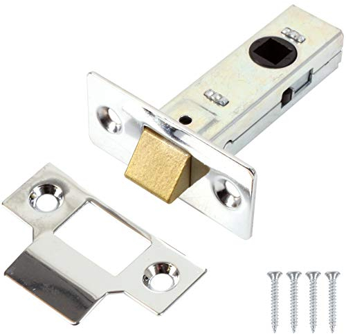 Nickel Internal Door Latch - 64mm 2½ - Silver/Chrome Finish Interior Mortice
