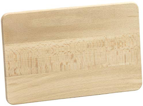 LAUBLUST Frühstücksbrettchen aus Buchenholz - Naturbelassen ca. 24 x 15 x 1 cm - Schneidebrett aus Massivholz FSC®