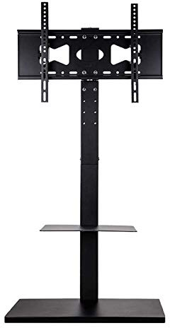 UNHO TV Ständer TV Bodenständer Fernsehstand Schwenkbar Höhenverstellbar für 32 bis 65 Zoll LED LCD TV Bildschirm mit 2 Ablagen und HDMI Kabel