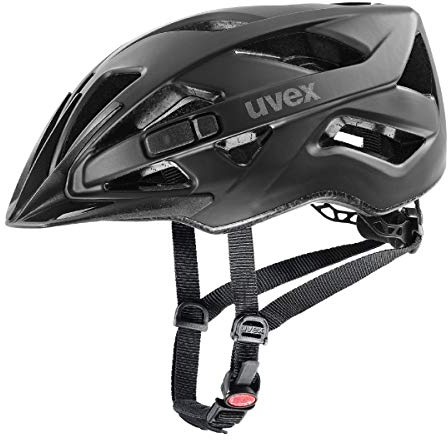 uvex touring cc - leichter Allround-Helm für Damen und Herren - individuelle Größenanpassung - erweiterbar mit LED-Licht - black matt - 52-57 cm