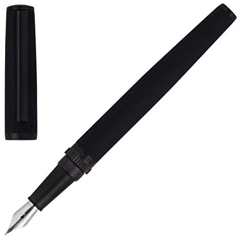 Hugo Boss Füllfederhalter Gear Matrix Black Messing/Kunststoff Schwarz, Größe: ca. 13,9cm x 1cm x 1cm, HSC0742A