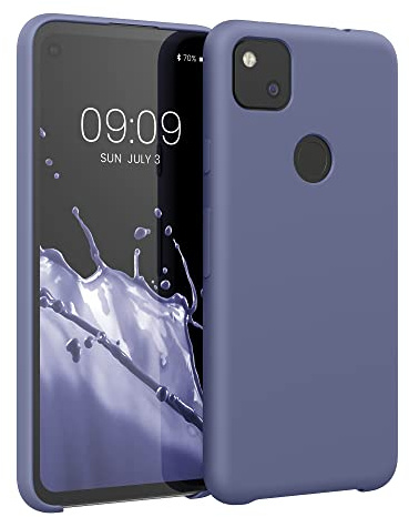 kwmobile Handyhülle für Google Pixel 4a Hülle - Case Silikon - Kabelloses Laden - Schutzhülle Cover in Flieder