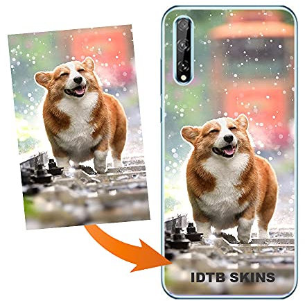 IDTB SKINS Cover Personalizzata per Huawei P Smart S,Personalizza la Custodia con la Foto Immagine o la Scritta con Colore Standard.La Cover in TPU Morbido.