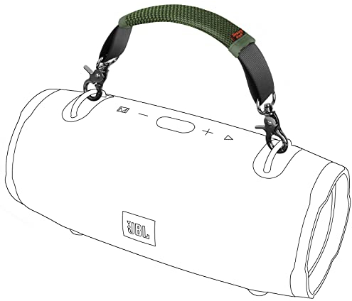 Desing Wish Abnehmbarer Lautsprecher-Griffband, kompatibel mit JBL Xtreme/Xtreme 2/Xtreme 3/W-King X10/Zealot S67 tragbaren, kabellosen Bluetooth-Lautsprechern, Outdoor-Reise-Lautsprechern (Grün)